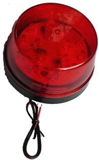 Red Round Strobe